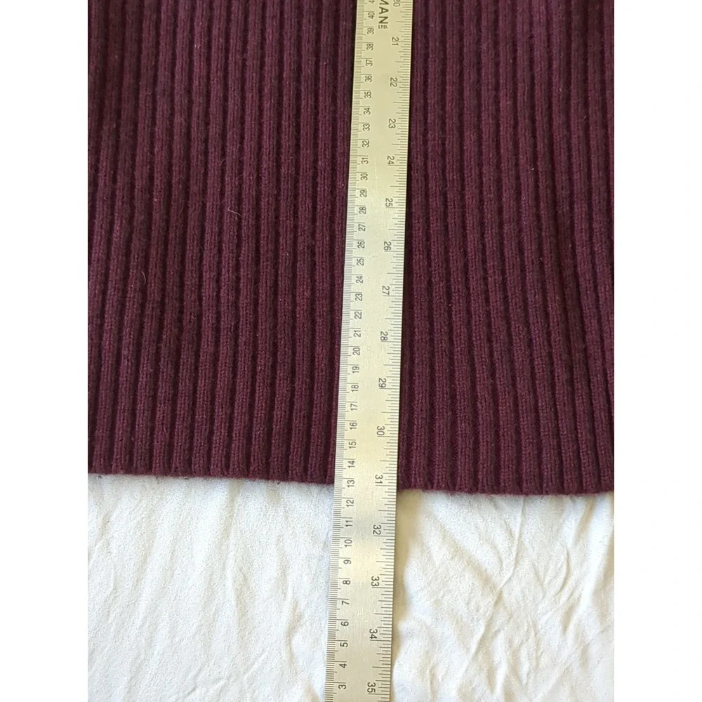 LL Bean Commando Henley Merino Wool Burgundy Red Sz XLT Fits‎ Lg Tall Pullover